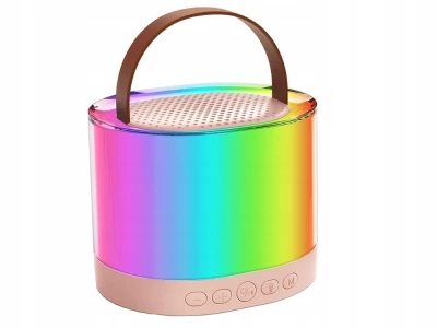 Verk 27503 Karaoke Bluetooth reproduktor, 2x bezdrátový mikrofon, béžový