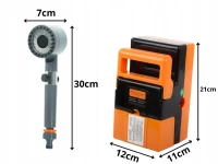 Verk 27521 Přenosná cestovní sprcha 12V, dobíjecí s čerpadlem 