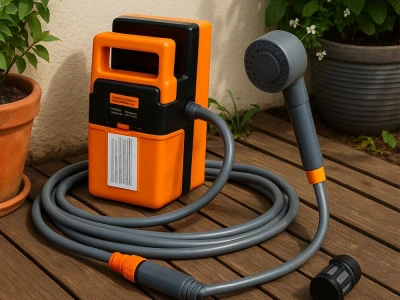 Verk 27521 Přenosná cestovní sprcha 12V, dobíjecí s čerpadlem 