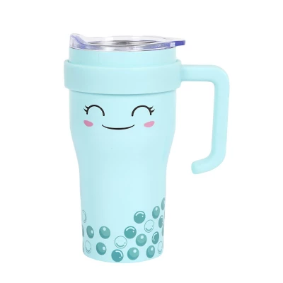CMP KA0669 Termohrnek s veselým obličejem 600 ml, modrý