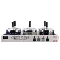 CMP TB1033 Designový kovový popelník s humorným nápisem, černý