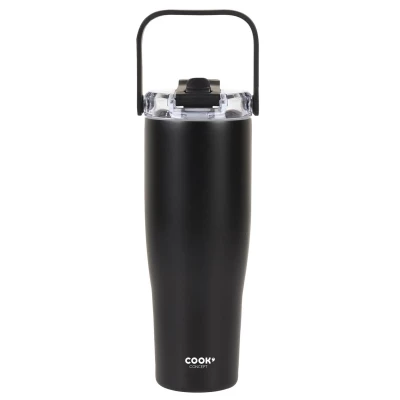 CMP KA0675 Termohrnek s rukojetí na přenášení, 900 ml, černý