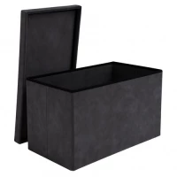 Ruhhy 26130 Taburet s úložným prostorem 76 x 38 x 38 cm, tmavě šedá