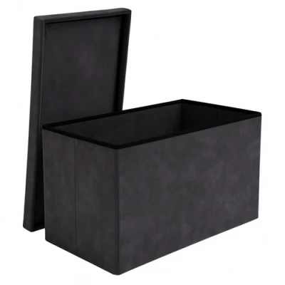 Ruhhy 26130 Taburet s úložným prostorem 76 x 38 x 38 cm, tmavě šedá