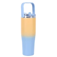 CMP KA0676 Termohrnek s rukojetí na přenášení, 900 ml, modrobéžový