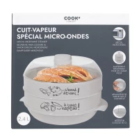 CMP KC2155 Napařovač do mikrovlnné trouby 2,4 L, růžový