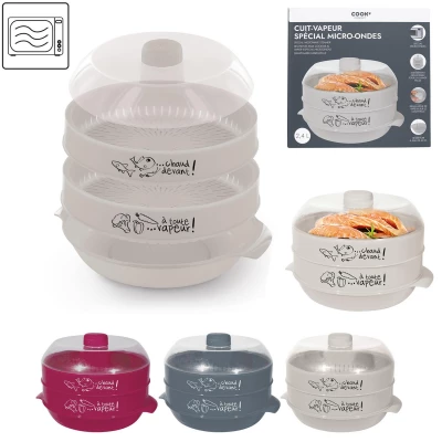 CMP KC2155 Napařovač do mikrovlnné trouby 2,4 L, růžový