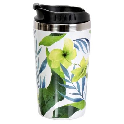CMP KA4651 Designový termohrnek s dvojitou stěnou 350 ml, tropická zeleň