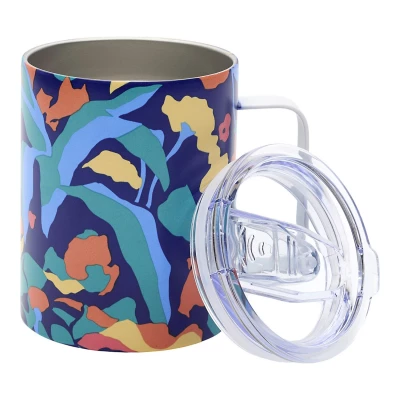 CMP KA0662 Termohrnček s viečkom 350 ml, modrý abstraktný vzor