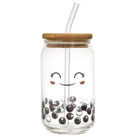 CMP KA0556 Sklenice s brčkem, 450 ml, kočka