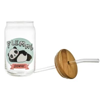 CMP KA0556 Sklenice s brčkem, 450 ml, kočka