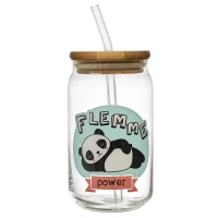CMP KA0556 Sklenice s brčkem, 450 ml, panda
