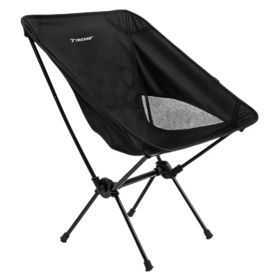 Trizand 25074 Kempingové skládací křeslo, černá