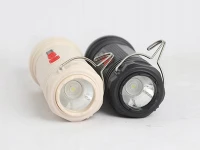 Verk 12377 Multifunkční LED kempingová lampa 2v1, černá