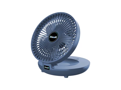 Verk 16038 Bezdrátový, skládací USB ventilátor, 3,7 W, tmavě modrý