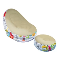 Verk 27533 Nafukovací relaxační křeslo s podnožkou, růžové