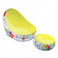 Verk 27533 Nafukovací relaxační křeslo s podnožkou, růžové