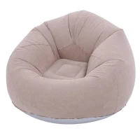 Verk 27535 Nafukovací relaxační sametové křeslo, fialové