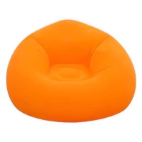 Verk 27535 Nafukovací relaxační sametové křeslo, fialové