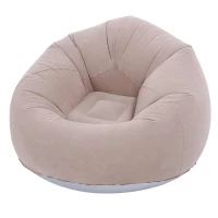 Verk 27535 Nafukovací relaxační sametové křeslo, fialové