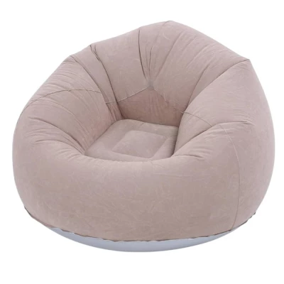 Verk 27535 Nafukovací relaxační sametové křeslo, fialové