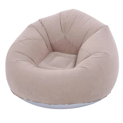 Verk 27535 Nafukovací relaxační sametové křeslo, fialové