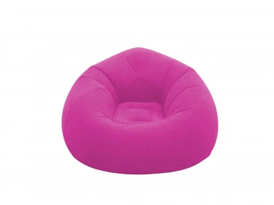 Verk 27535 Nafukovací relaxační sametové křeslo, růžové