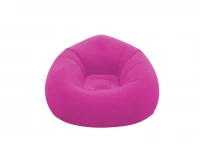 Verk 27535 Nafukovacie relaxačné zamatové kreslo, červené