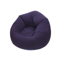 Verk 27535 Nafukovacie relaxačné zamatové kreslo, červené