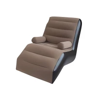 Verk 27531 Nafukovací relaxační křeslo s opěrkou, hnědé
