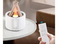 Verk 24615 Dekorativní RGB LED zvlhčovač vzduchu s efektem ohniště, černý