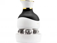 Verk 24602 Elektrický 3D masážní přístroj na hlavu, USB, 4 hlavice, černý