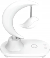 Verk 12368 Lampička s bluetooth reproduktorem, RGB osvětlením a bezdrátovým nabíjením, saturn