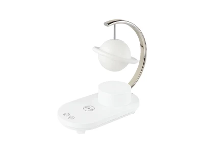 Verk 12368 Lampička s bluetooth reproduktorem, RGB osvětlením a bezdrátovým nabíjením, saturn