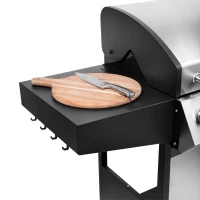 Teesa TSA0251 Plynový gril 5007 MASTER, 5 horákov, 12 kW, čierno-strieborný