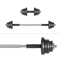 Rebel RBA-2327 Litinové nastavitelné činky v přepravním pouzdře s konektorem 2 x 10 kg, černá