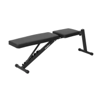 Rebel RBA-2003-S Šikmá tréninková lavice 138 x 43 x 30 cm, černá