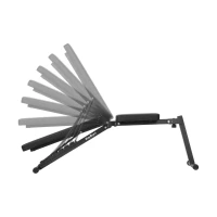 Rebel RBA-2003-S Šikmá tréninková lavice 138 x 43 x 30 cm, černá