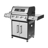 Teesa TSA0250 Plynový gril 5006 MASTER, 5 horákov, 14 kW, čierno-strieborný