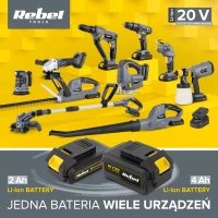 Rebel RB-2001 Baterie akumulátorová 20V, 2A