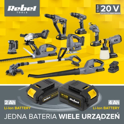 Rebel RB-2001 Baterie akumulátorová 20V, 2A