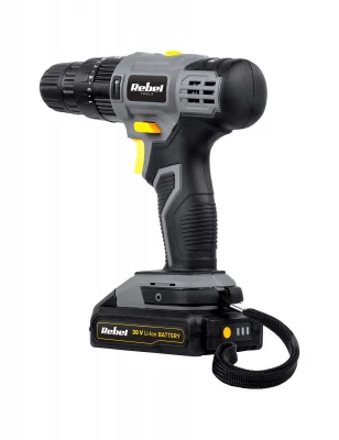 Rebel RB-1002 Příklepová vrtačka AKU, 20 V, bateri 2 Ah, Li-Ion, nabíječka
