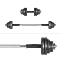 Rebel RBA-2327 Litinové nastavitelné činky v přepravním pouzdře s konektorem 2 x 15 kg, černá