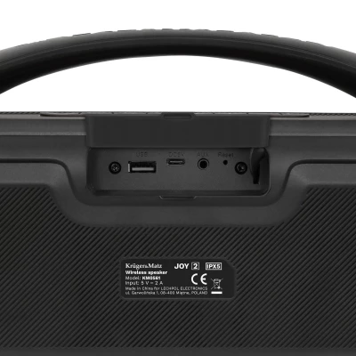 Kruger&Matz KM0561 Bezdrátový bluetooth RGB reproduktor JOY 2, 20 W, černý