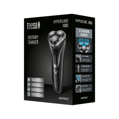Teesa TSA0569 Rotační holicí strojek HYPERCARE T500, černý