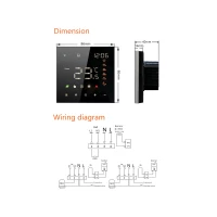 Eurokomp E6263 Termostat WiFi Tuya 16A, čierny