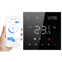 Eurokomp E6263 Termostat WiFi Tuya 16A, čierny