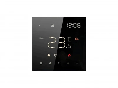 Eurokomp E6263 Termostat WiFi Tuya 16A, čierny