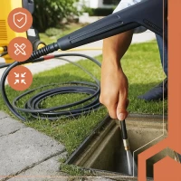 Ruhhy 26132 Hadice na čištění potrubí s adaptérem 15m 