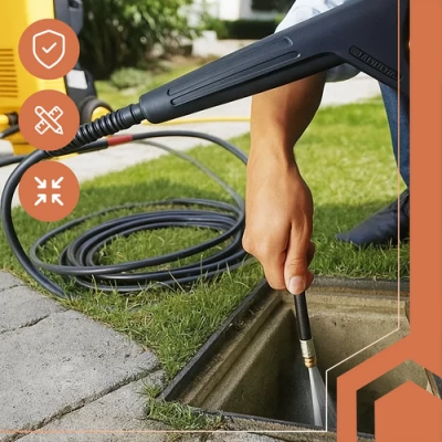 Ruhhy 26132 Hadice na čištění potrubí s adaptérem 15m 